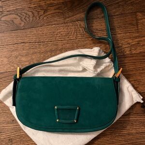 Vintage Suede St. John Shoulder Bag Handbag Immaculate Condition